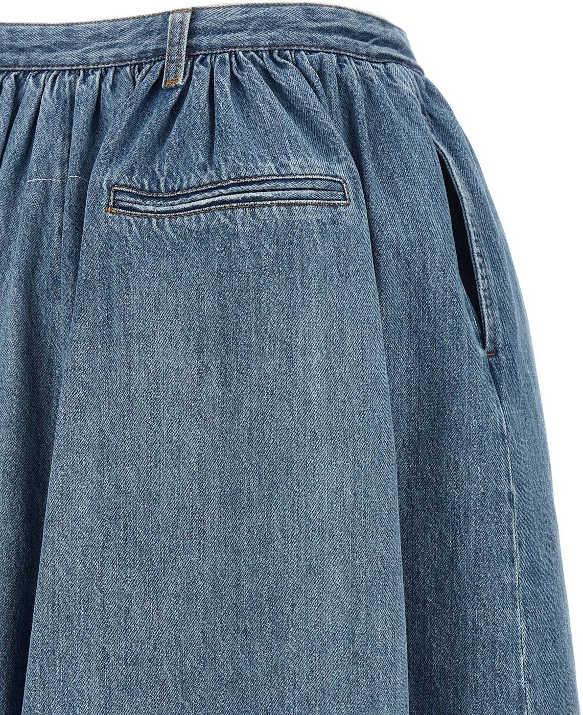 MM6 Maison Margiela Blue Cotton Bermuda Shorts