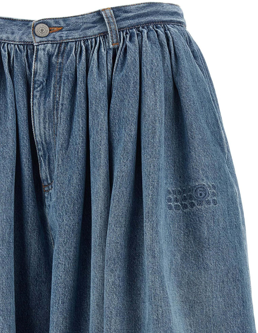 MM6 Maison Margiela Blue Cotton Bermuda Shorts