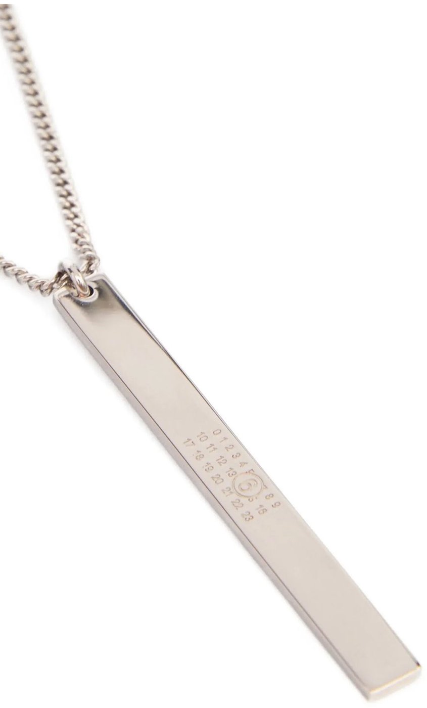MM6 Maison Margiela Silver Brass Necklace