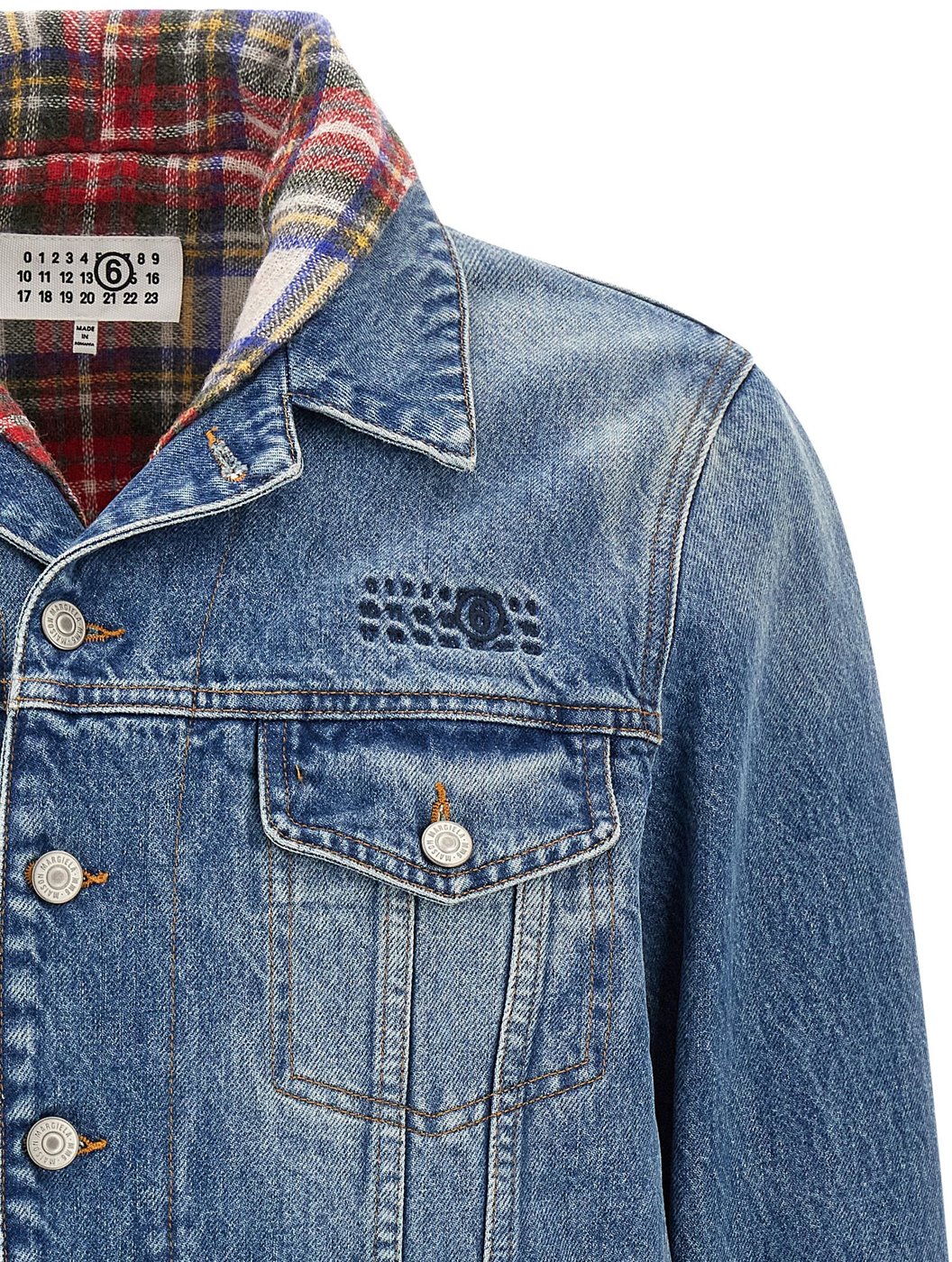 MM6 Maison Margiela Blue Cotton Denim Jacket