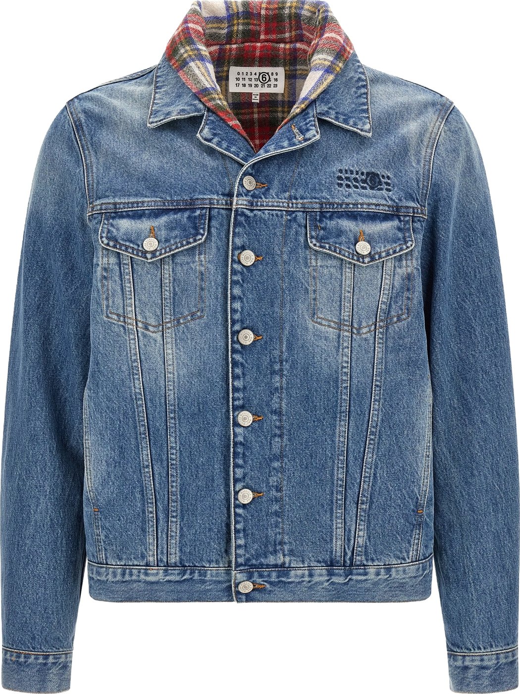 MM6 Maison Margiela Blue Cotton Denim Jacket