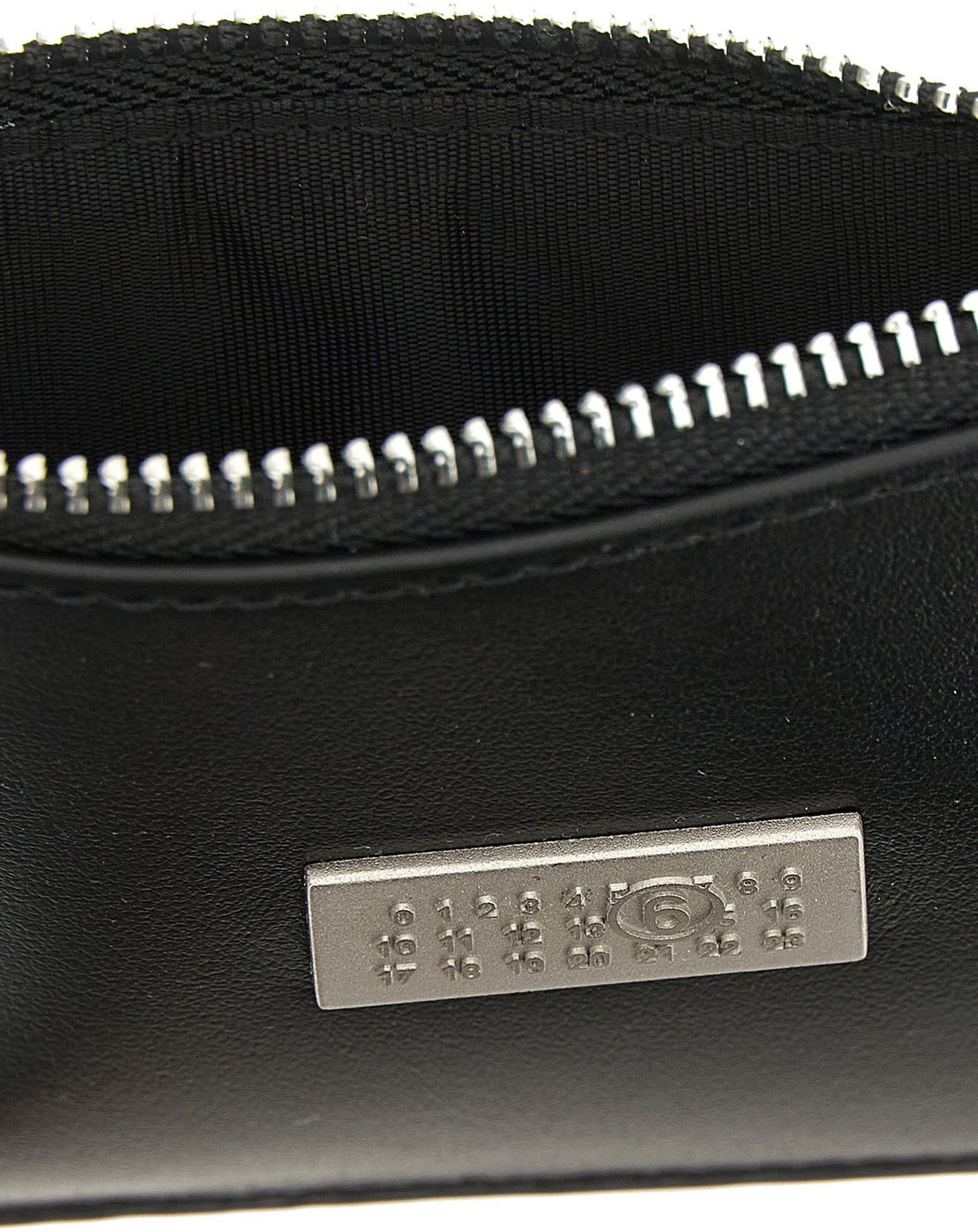 MM6 Maison Margiela Black Calfskin Cardholder