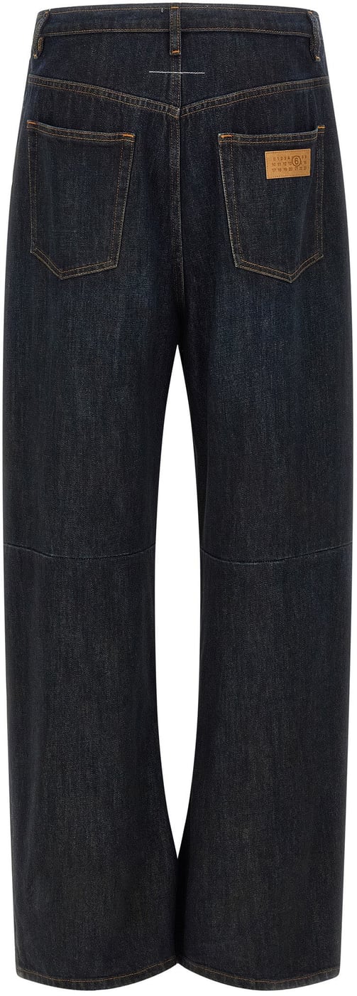 MM6 Maison Margiela Blue Cotton Jeans Denim