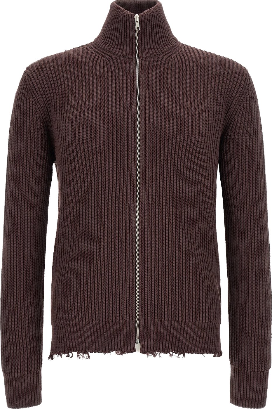 Mm6 Maison Margiela Ribbed Cotton Turtleneck Sweater