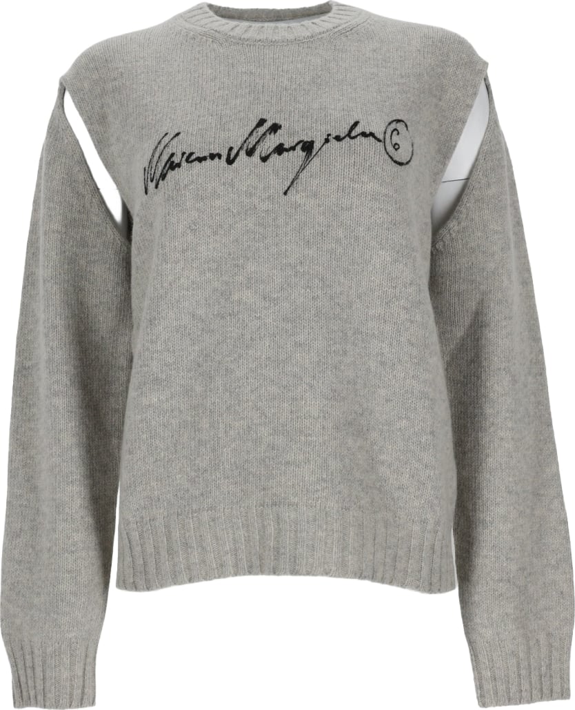 maglia in lana con logo