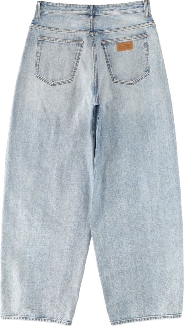 jeans 5 tasche a gamba larga