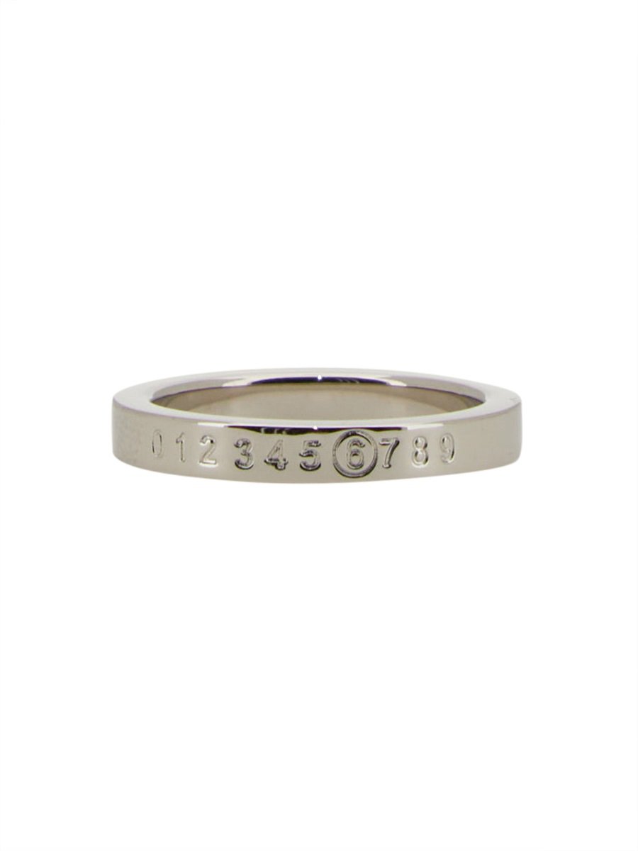ANELLO CON LOGO "NUMERIC MINIMAL SIGNATURE" SLIM