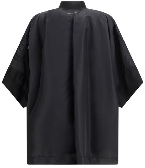 MM6 Black Polyamide Cloacks