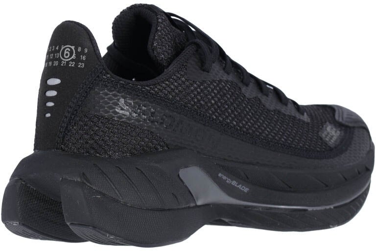 Rounded Toe Sneakers With Textured Rubber Sole And Logo Details