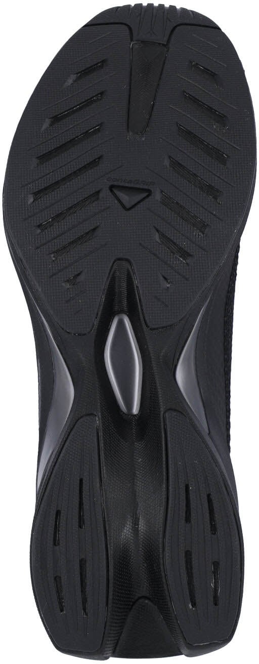 Rounded Toe Sneakers With Textured Rubber Sole And Logo Details