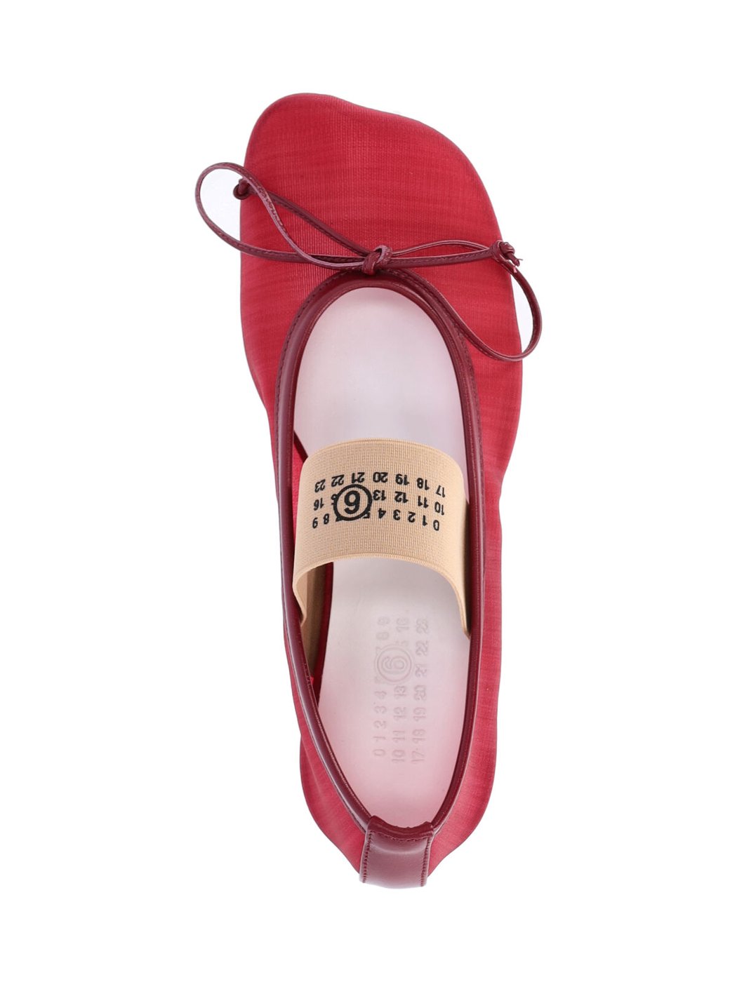 Red Anatomic Fabric Flats