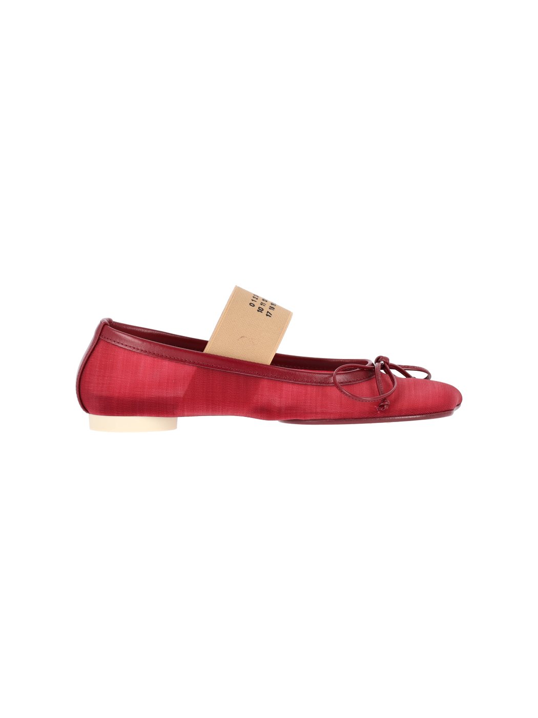 Red Anatomic Fabric Flats