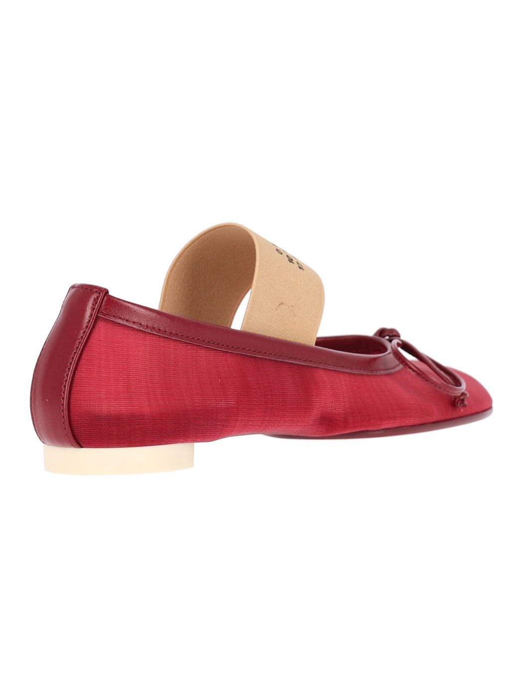 Red Anatomic Fabric Flats