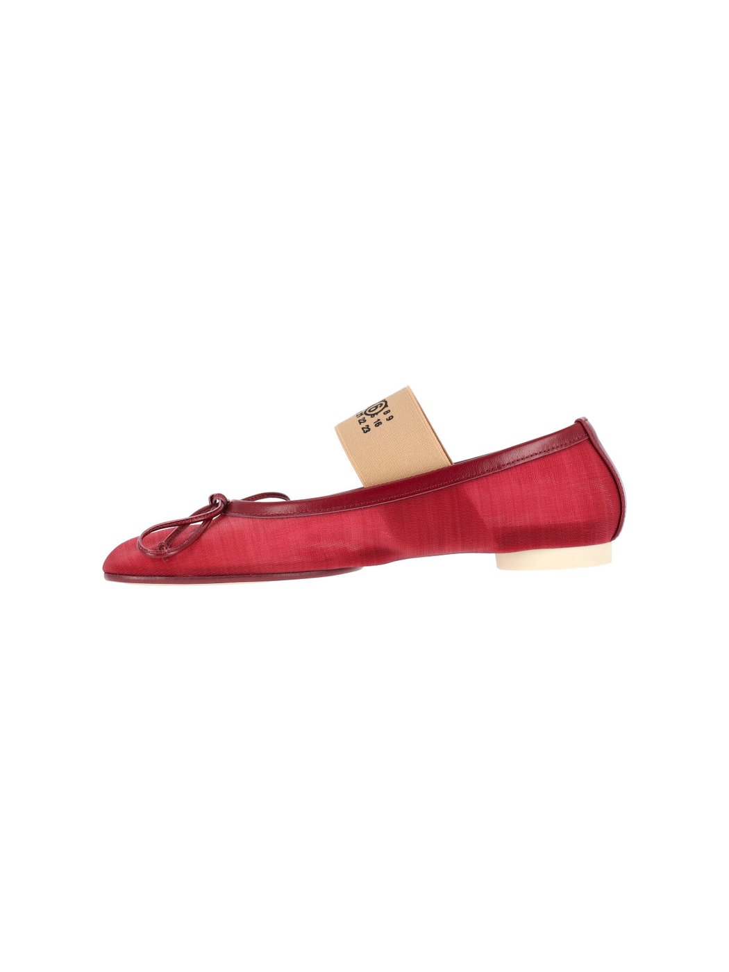 Red Anatomic Fabric Flats