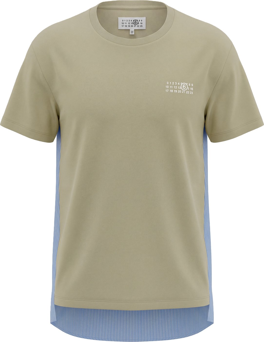 T-shirt with contrast back