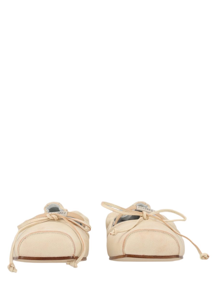 Squared Toe Gathered Heel Flats