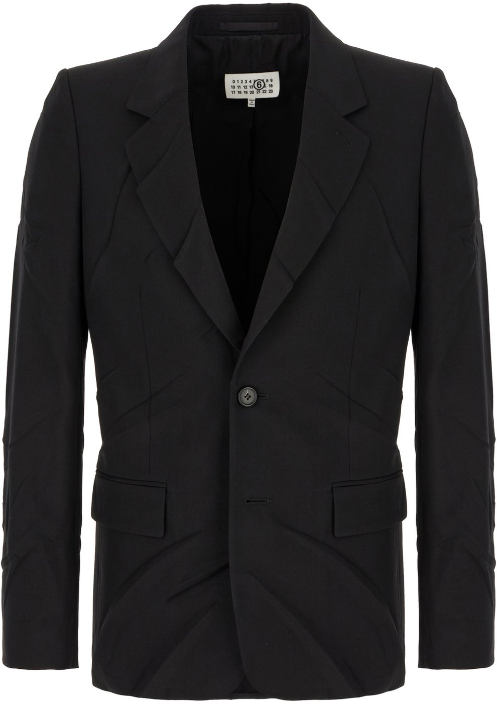 Mm6 Maison Margiela Black polyester blend blazer
