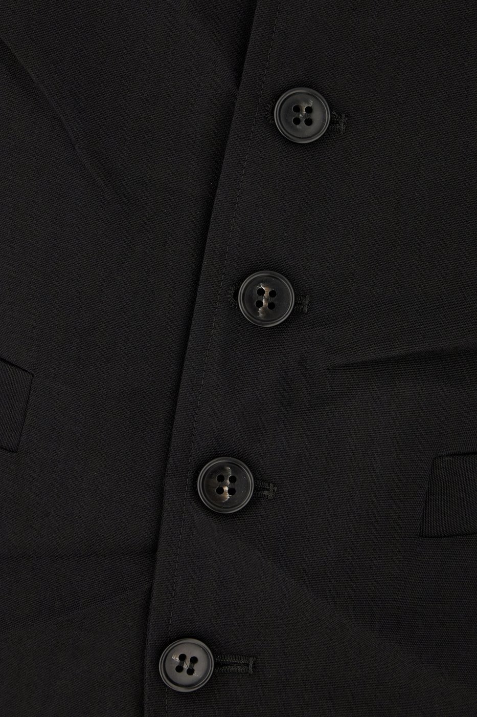 Mm6 Maison Margiela Black polyester blend vest