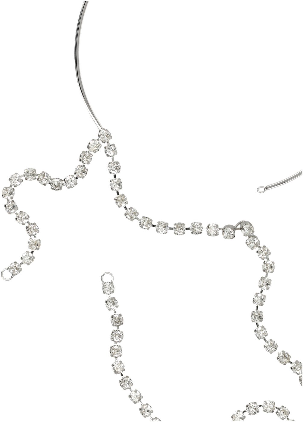Strass Necklace Argento