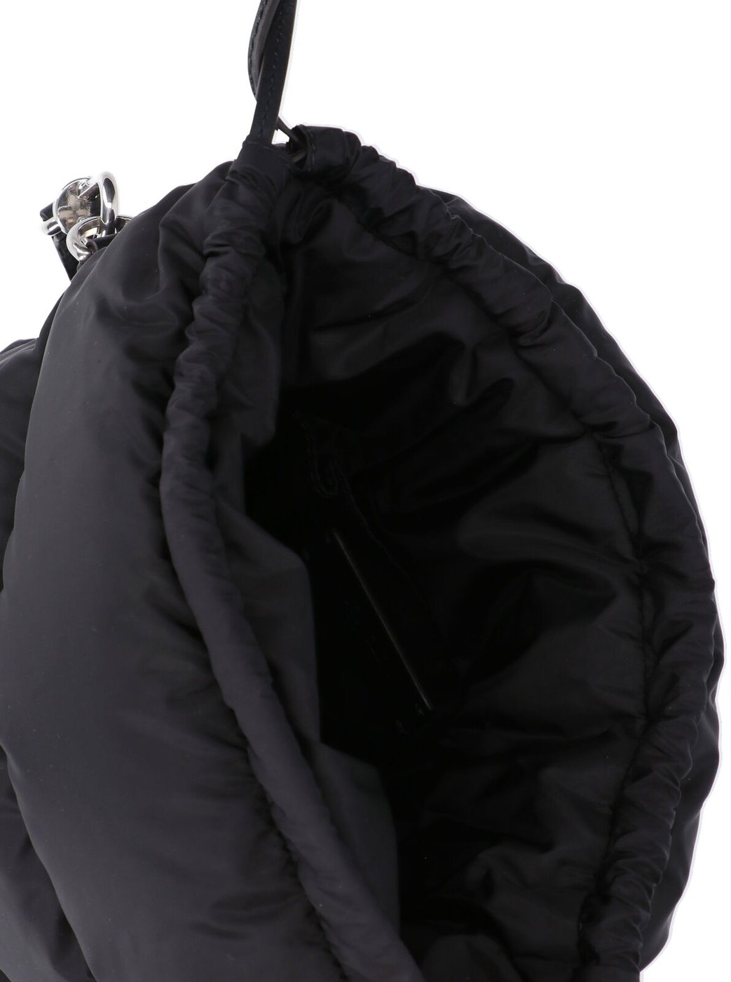 Black Caradoc Quilted Nylon Bucket Bag