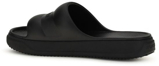 Moncler Black Rubber Flat Sandals