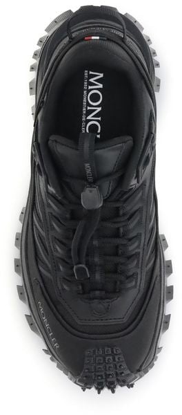 Moncler Black Calf Leather Bos Taurus Athletic Sneakers