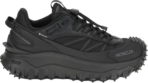Moncler Black Calf Leather Bos Taurus Athletic Sneakers