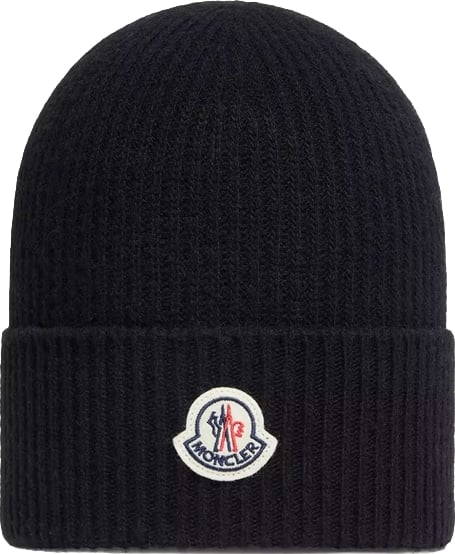 Moncler Wool & Cashmere Beanie 'Black'