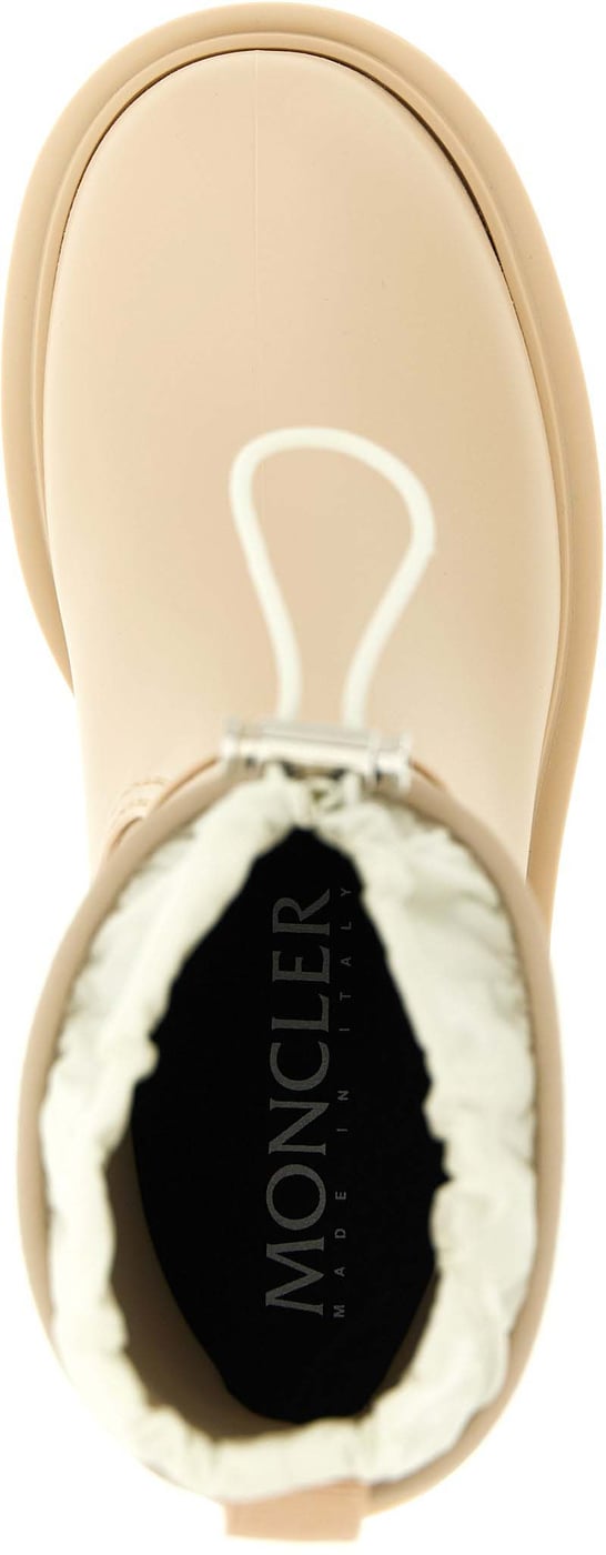 Moncler Beige Pvc Ankle Boots
