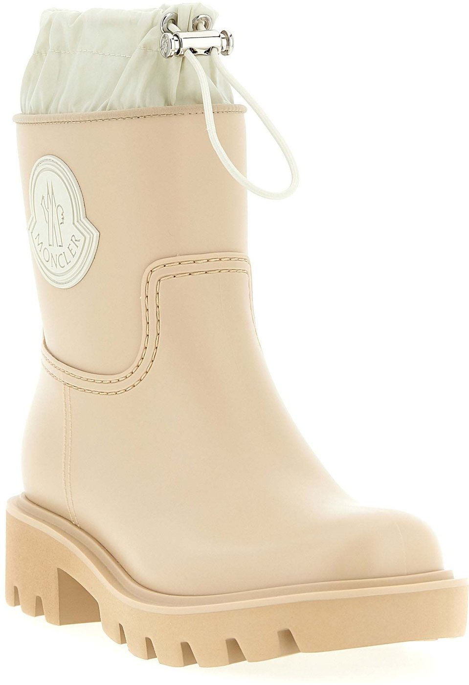 Moncler Beige Pvc Ankle Boots