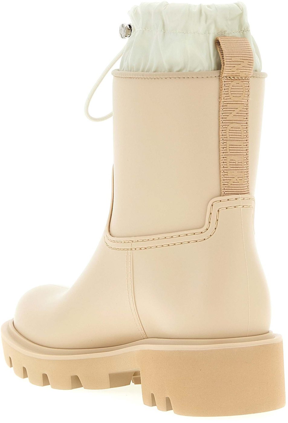 Moncler Beige Pvc Ankle Boots