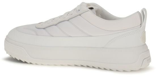 Moncler White Calf Leather Bos Taurus Athletic Sneakers