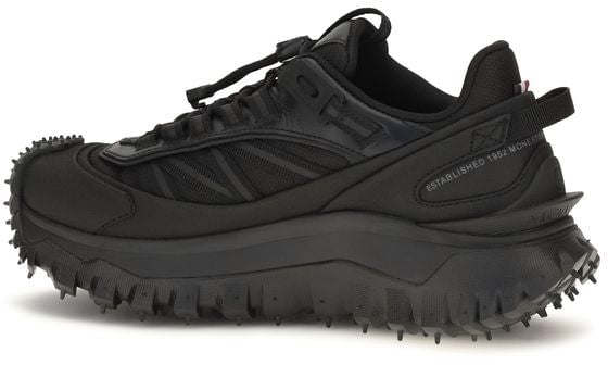 Moncler Black Calf Leather Bos Taurus Athletic Sneakers