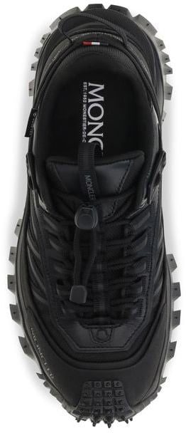 Moncler Black Calf Leather Bos Taurus Athletic Sneakers