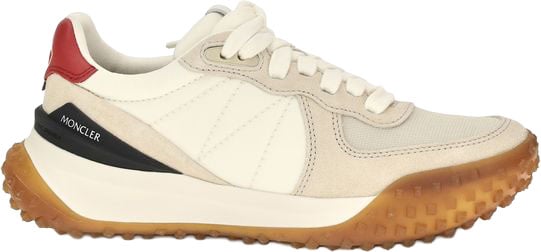 Moncler Beige Polyamide Athletic Sneakers