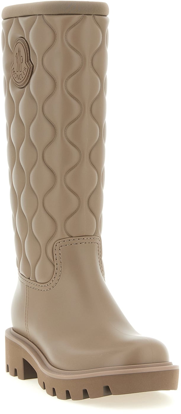 Moncler Beige Pvc Over The Knee