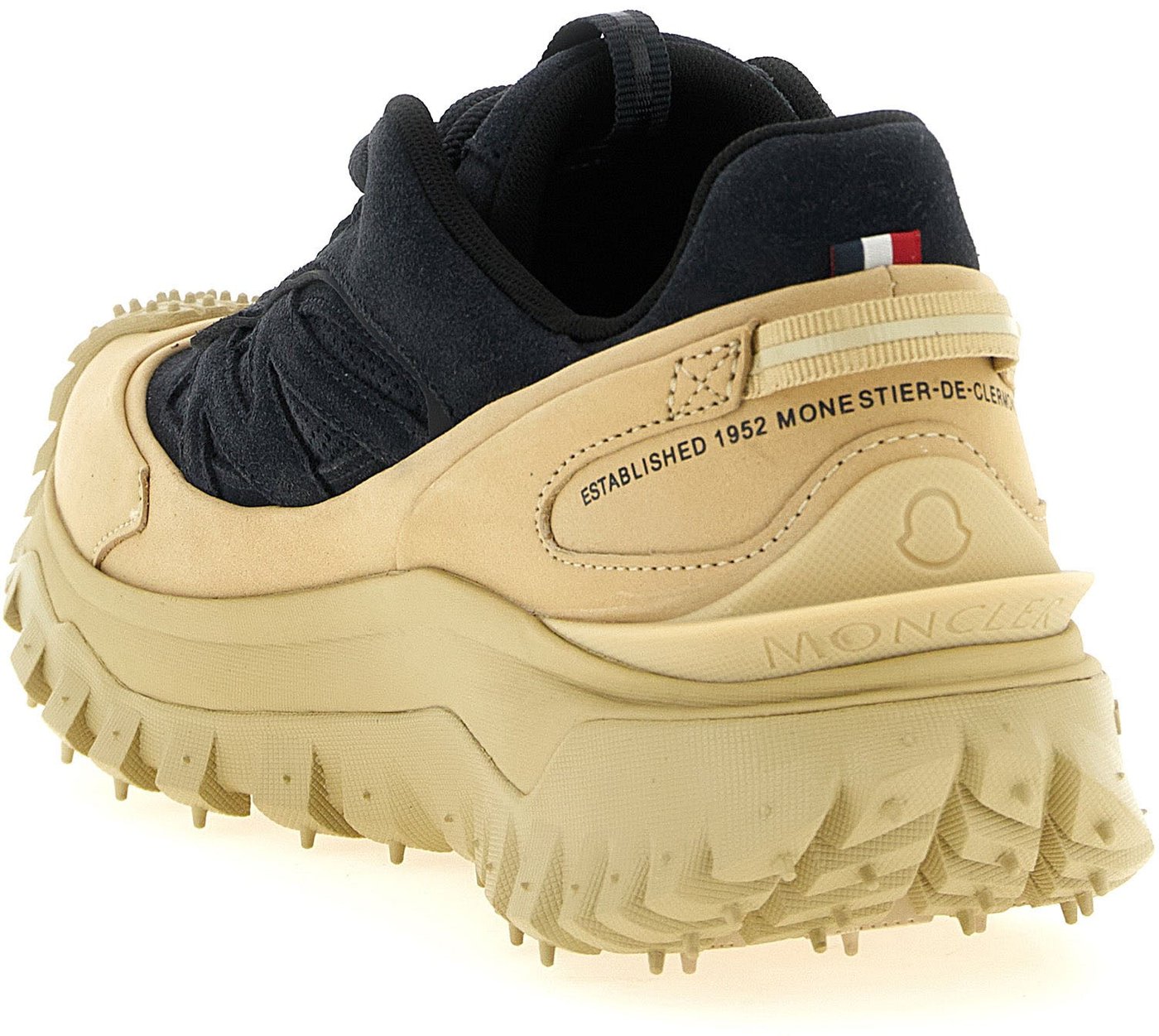 Moncler Blue Leather Athletic Sneakers
