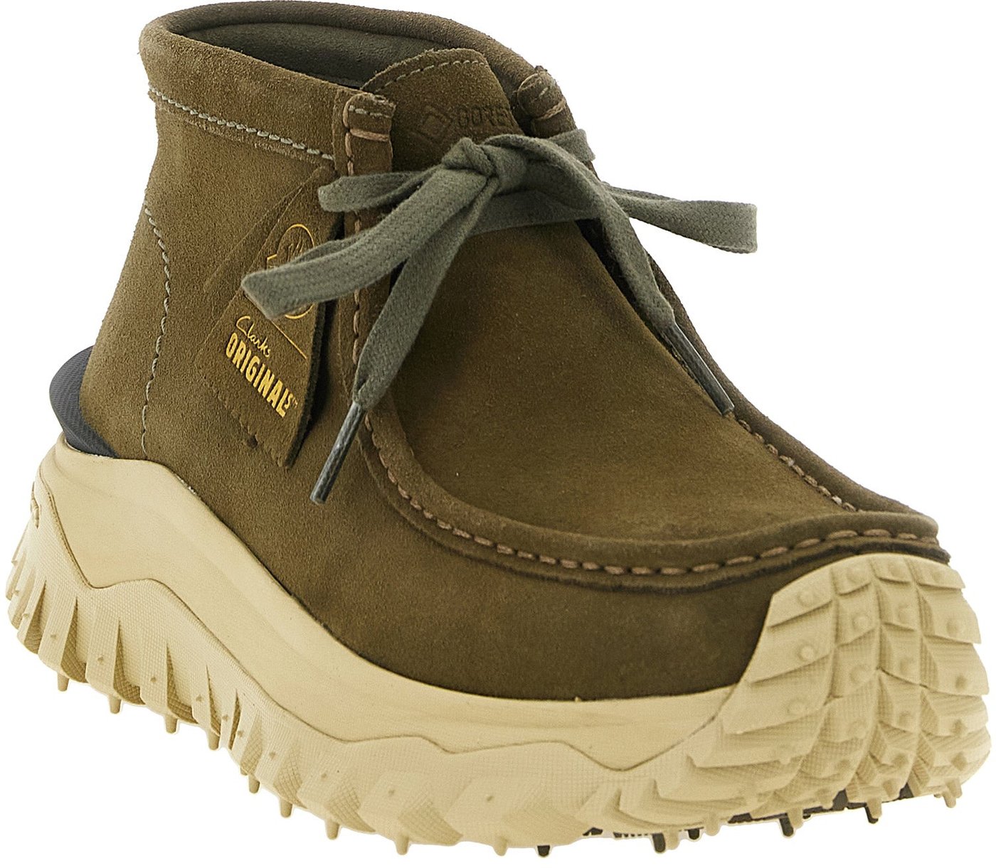 Moncler Bicolor Leather Ankle Boots