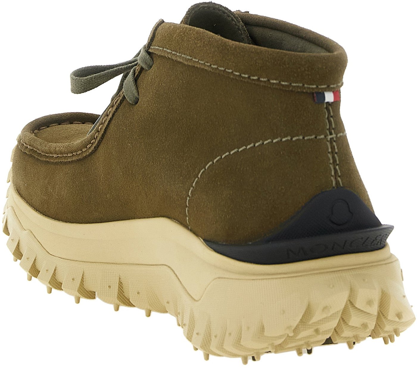 Moncler Bicolor Leather Ankle Boots
