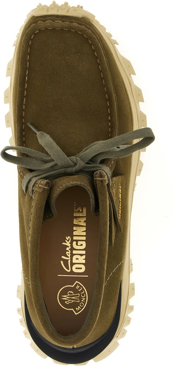 Moncler Bicolor Leather Ankle Boots