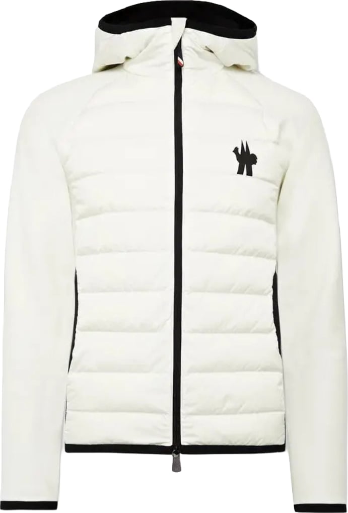 Moncler Grenoble Men's Hooded Down Jacket White
