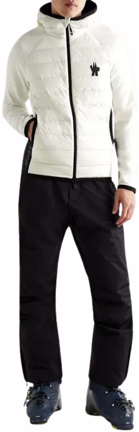 Moncler Grenoble Men's Hooded Down Jacket White