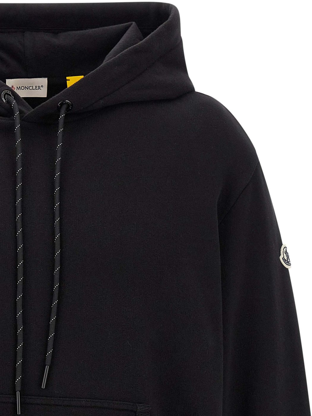MONCLER GENIUS Black Cotton Sweatshirt