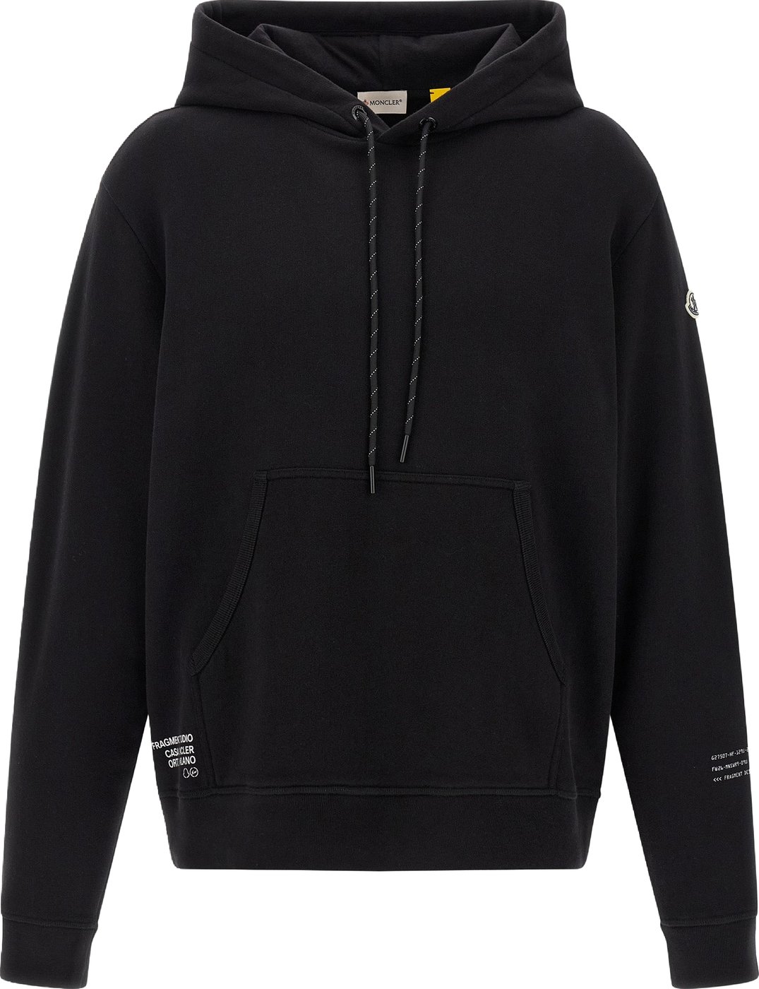 MONCLER GENIUS Black Cotton Sweatshirt
