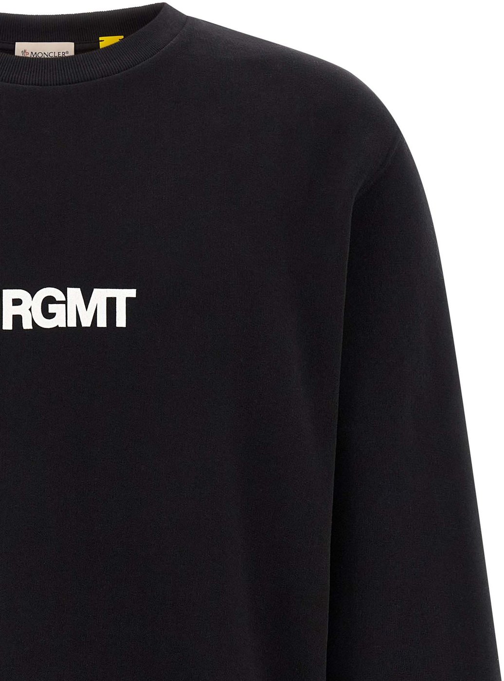 MONCLER GENIUS Black Cotton Sweatshirt