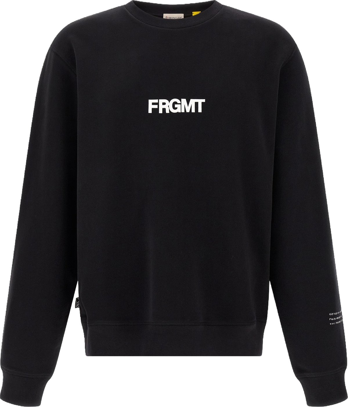 MONCLER GENIUS Black Cotton Sweatshirt