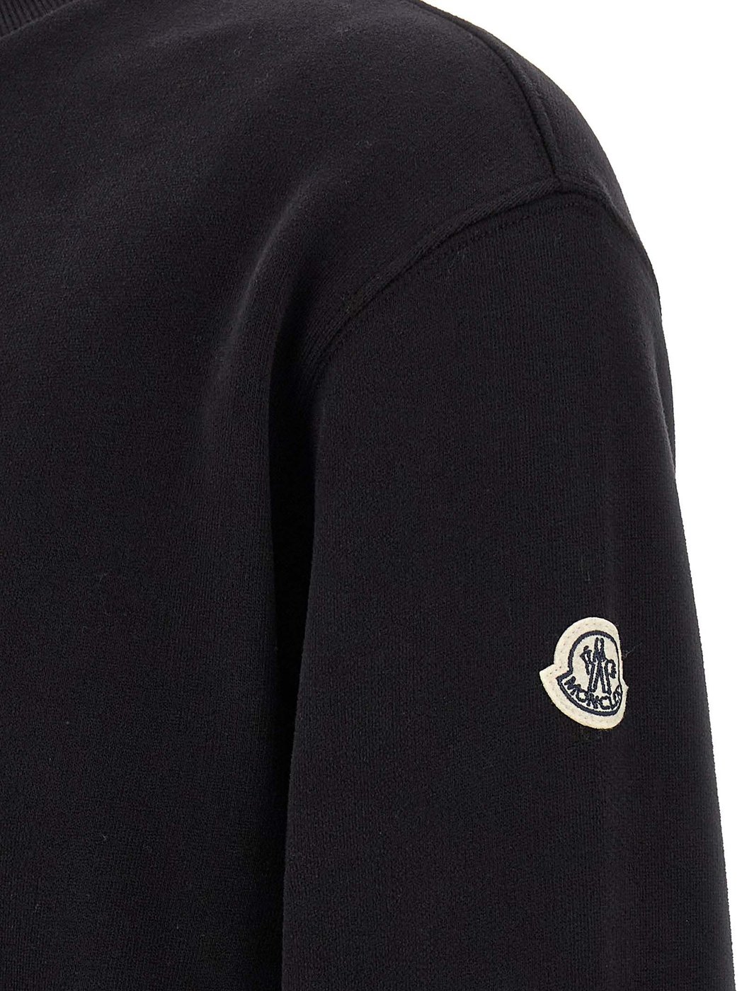 MONCLER GENIUS Black Cotton Sweatshirt