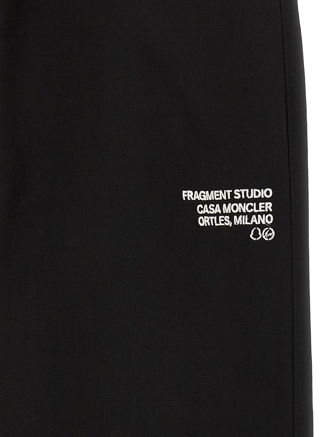 MONCLER GENIUS Black Cotton Casual Pants