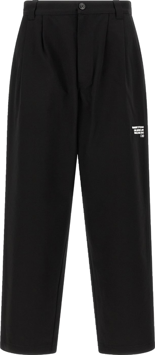 MONCLER GENIUS Black Cotton Casual Pants