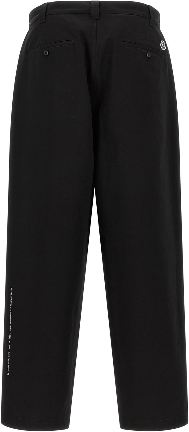 MONCLER GENIUS Black Cotton Casual Pants